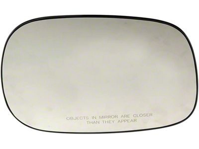 Door Mirror Glass; Non-Heated Plastic Backed; Right; Fold-Away; Manual; Sales Code GPU; Without Trailer Tow Package (02-06 RAM 1500)