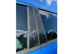 Door Pillar Overlays; Diamond Black Crystal (25-26 RAM 1500 Crew Cab)