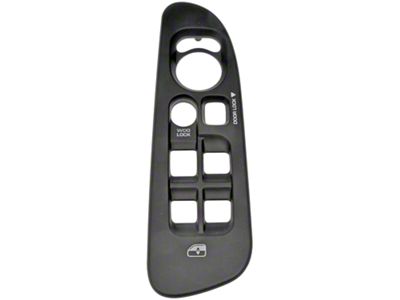 Door Window Switch Bezel; Dark Gray; Front Driver Side (02-05 RAM 1500 Quad Cab)