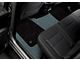 Double Layer Diamond Front and Rear Floor Mats; Base Full Gray and Top Layer Black (09-18 RAM 1500 Quad Cab w/ Front Bucket Seats)