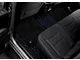 Double Layer Diamond Front and Rear Floor Mats; Base Layer Black and Top Layer Black (09-18 RAM 1500 Quad Cab w/ Front Bucket Seats)