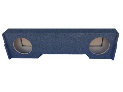 Dual 10-Inch Ported Down Firing Subwoofer Box; Carpeted (19-25 RAM 1500 Quad Cab)