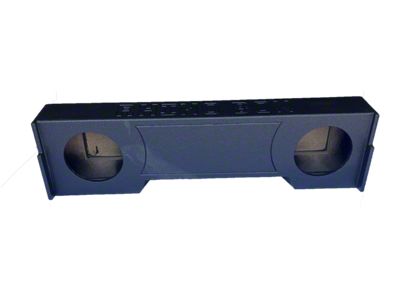 Dual 10-Inch Ported Down Firing Subwoofer Box; Poly Coated (19-25 RAM 1500 Quad Cab)