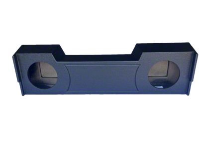 Dual 12-Inch Down Firing Subwoofer Box; Poly Coated (19-25 RAM 1500 Quad Cab)