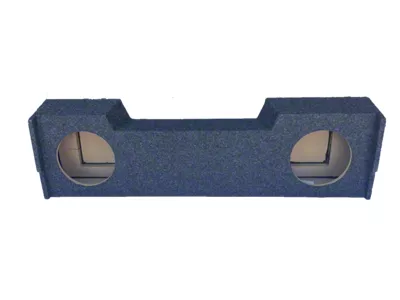 Dual 8-Inch Down Firing Subwoofer Box; Carpeted (19-25 RAM 1500 Quad Cab)