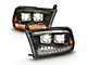 Dual Switchback Projector Headlights; Black Housing; Clear Lens (09-18 RAM 1500)