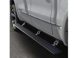 Go Rhino E-BOARD E1 Electric Running Boards with 4 Brackets; Textured Black (19-26 RAM 1500 Quad Cab)