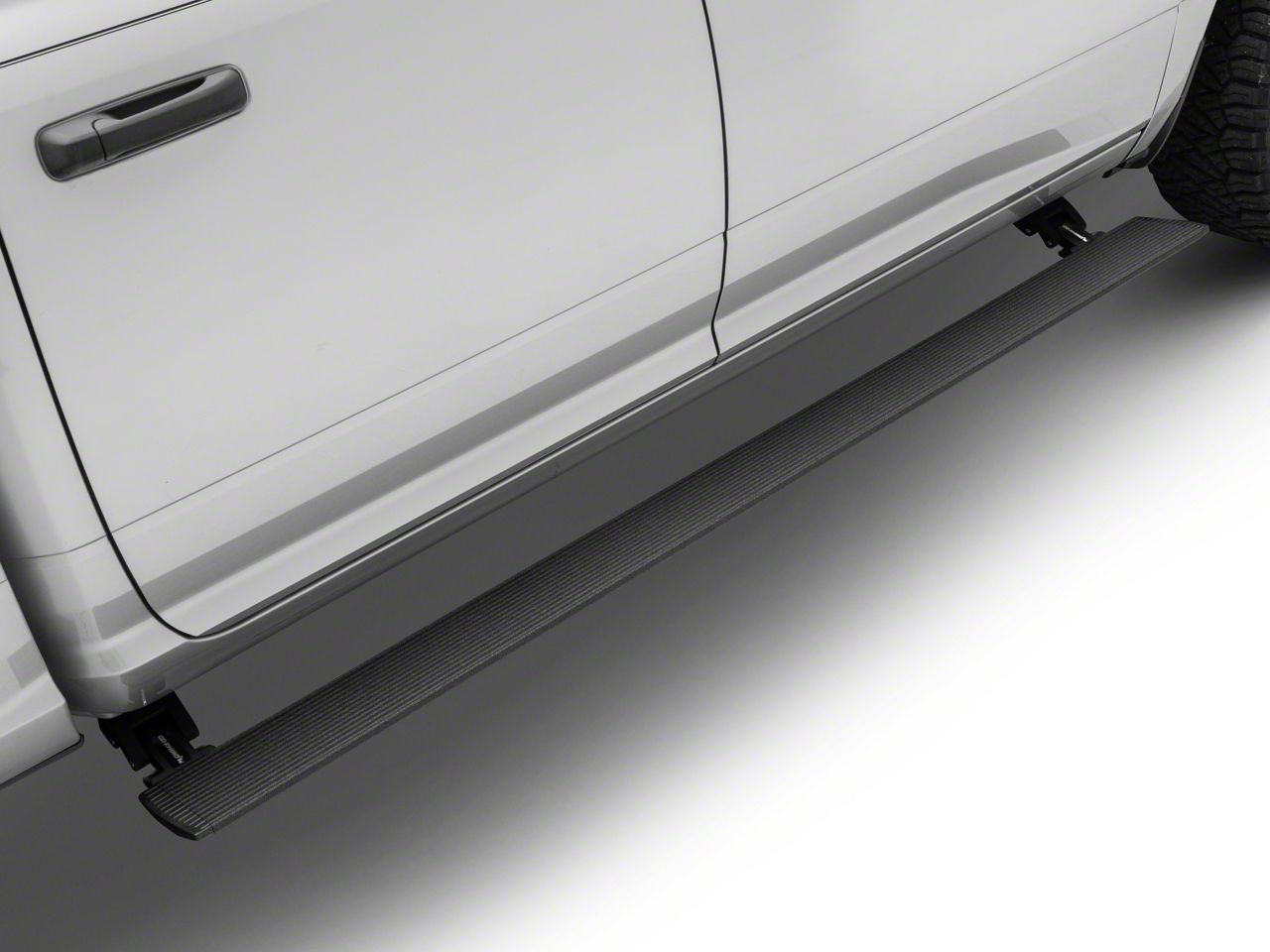 Go Rhino RAM 1500 EBOARD E1 Electric Running Boards; Protective Bedliner Coating 20420687T (09