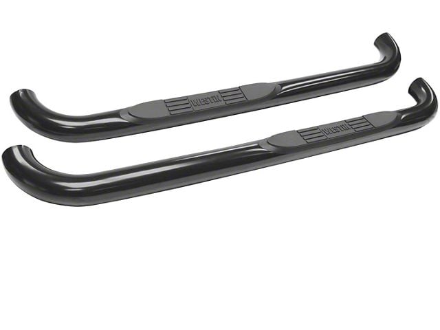 E-Series 3-Inch Nerf Side Step Bars; Black (09-18 RAM 1500 Regular Cab)