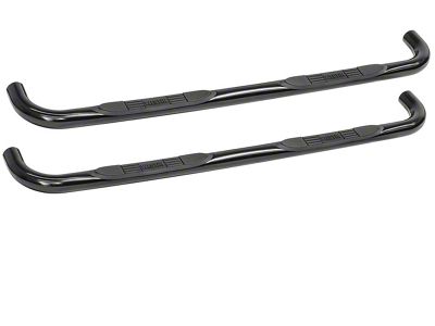 E-Series 3-Inch Nerf Side Step Bars; Black (09-18 RAM 1500 Quad Cab)
