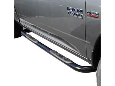 E-Series 3-Inch Nerf Side Step Bars; Black (09-18 RAM 1500 Crew Cab)