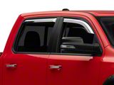 Putco Element Chrome Window Visors; Front and Rear (19-24 RAM 1500 Crew Cab)