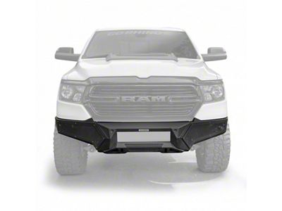 Go Rhino Element Front Bumper with Fixed Light Bar Mount; Textured Black (19-24 RAM 1500, Excluding Limited, Rebel & TRX)