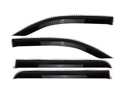 Putco Element Tinted Window Visors; Front and Rear (19-25 RAM 1500 Quad Cab)
