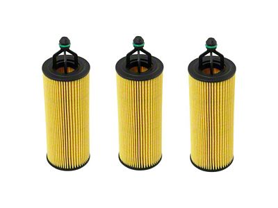 Engine Oil Filter; 3-Piece Set (14-18 3.6L RAM 1500)