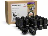 ET Bulge Acorn Black Lug Nut Kit; 9/16-Inch x 18; Set of 20 (02-11 RAM 1500)