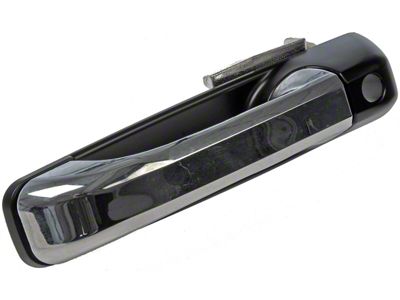 Exterior Door Handle; Black and Chrome; Front Driver Side (09-18 RAM 1500)