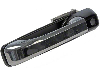 Exterior Door Handle; Black and Chrome; Front Driver Side (09-18 RAM 1500)