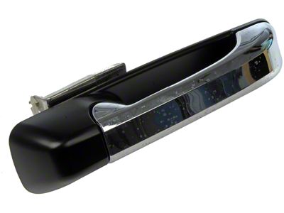 Exterior Door Handle; Black and Chrome; Front Passenger Side (09-18 RAM 1500)