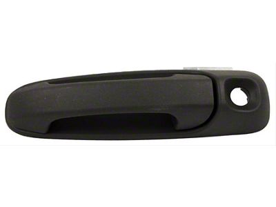 Replacement Exterior Door Handle with Keyhole; Textured Black; Front Driver Side (02-08 RAM 1500)