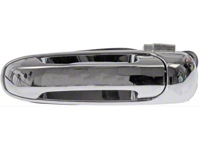 Exterior Door Handle; Rear Left; All Chrome; Original Design; Plastic (02-08 RAM 1500 Quad Cab)