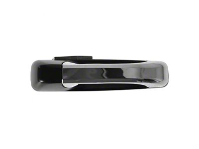 Exterior Door Handle; Rear Passenger Side; Chrome and Black (09-18 RAM 1500 Crew Cab)