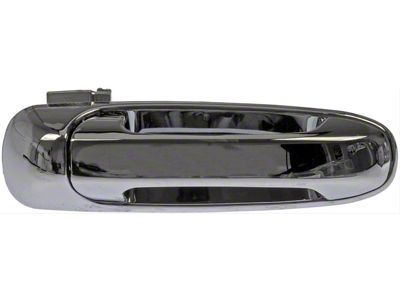 Exterior Door Handle; Rear Right; All Chrome; Original Design; Plastic (02-08 RAM 1500 Quad Cab)