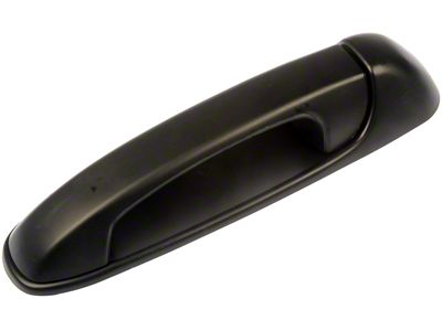 Exterior Door Handle; Smooth Black; Rear Driver Side (02-08 RAM 1500 Quad Cab)