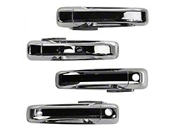 Exterior Door Handles; Front and Rear; Chrome (09-18 RAM 1500 Crew Cab)