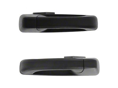 Exterior Door Handles; Rear; Textured Black (09-18 RAM 1500 Crew Cab)