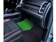 F1 Hybrid Front and Rear Floor Mats; Full Lime Green (09-18 RAM 1500 Crew Cab w/ Front Bucket Seats)
