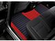 F1 Hybrid Front and Rear Floor Mats; Full Red (19-24 RAM 1500 Quad Cab w/ Front Bucket Seats)