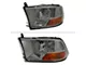 Factory Dual Style Headlights; Chrome Housing; Light Smoked Lens (09-18 RAM 1500 w/ Factory Halogen Headlights)
