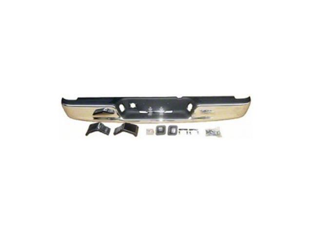 Replacement Factory Style Rear Bumper; Chrome (04-08 RAM 1500)