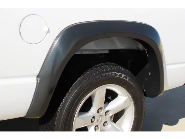Elite Series Extra Wide Style Fender Flares; Rear; Smooth Black (02-08 RAM 1500)