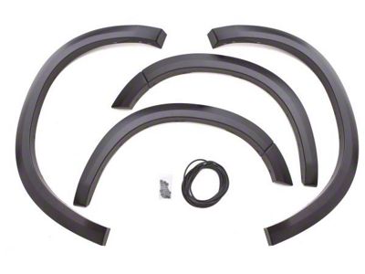 Elite Series Sport Style Fender Flares; Front and Rear; Textured Black (02-08 RAM 1500)