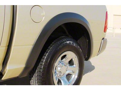 Elite Series Sport Style Fender Flares; Rear; Smooth Black (09-18 RAM 1500, Excluding Rebel)