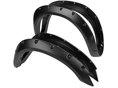 Fender Flares;Front and Rear; Smooth Black (11-14 RAM 1500)