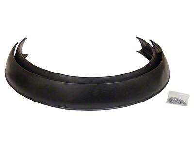 Flexy Flare Extra Wide No-Lip Side Mount Rubber Fender Extensions; 4.25-Inch x 58-Inch (Universal; Some Adaptation May Be Required)