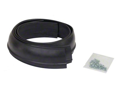 Flexy Flare Standard Duty Rubber Fender Extensions; 2.50-Inch x 58-Inch (Universal; Some Adaptation May Be Required)