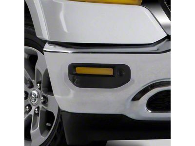 Fog Light Covers; Transparent Yellow (19-24 RAM 1500 Laramie, Laramie Longhorn, Limited)