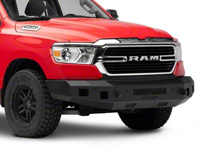 Fortis Front Bumper; Textured Black (19-24 RAM 1500, Excluding EcoDiesel, Rebel & TRX)