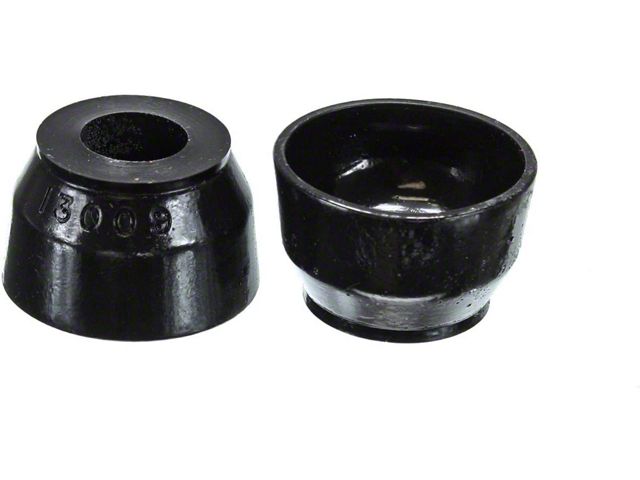 Front Ball Joint Dust Boots; Black (06-08 4WD RAM 1500)