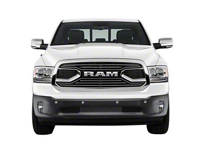 Front Bumper Cover with Fog Light Openings; Pre-Drilled for Front Parking Sensors; Armor Coated (13-18 RAM 1500, Excluding Express, Rebel & Sport)