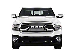 Front Bumper Cover with Fog Light Openings; Not Pre-Drilled for Front Parking Sensors; Gloss Black (13-18 RAM 1500, Excluding Express, Rebel & Sport)