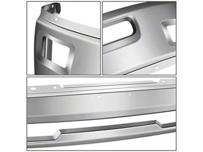 Front Bumper with Fog Light Openings; Chrome (09-12 RAM 1500, Excluding Sport)