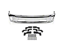 Front Bumper with Fog Light Openings; Not Pre-Drilled for Front Parking Sensors; Chrome (14-18 RAM 1500 w/ 2-Piece Bumper, Excluding Rebel)