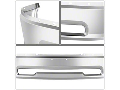Front Bumper without Fog Light Openings; Chrome (09-12 RAM 1500, Excluding Sport)