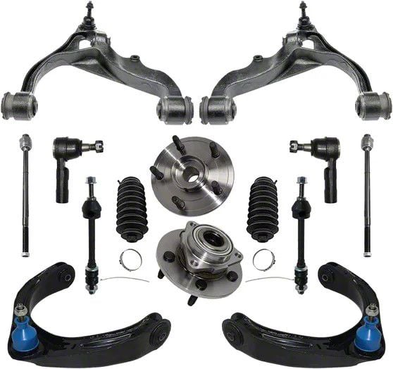 RAM 1500 Front Control Arms with Wheel Hub Assemblies and Tie Rods (06