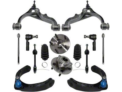 Front Control Arms with Wheel Hub Assemblies and Tie Rods (06-08 4WD RAM 1500 w/ 2-Wheel ABS, Excluding Mega Cab)